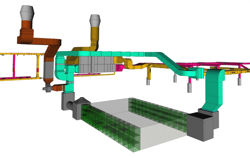 3D-Model Schotterspeicher